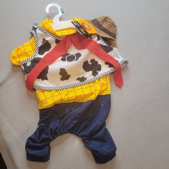 DISNEY PIXAR TOY STORY WOODY COWBOY HOODIE SWEATSHIRT PET DOG SIZE LARGE - Picture 1 of 4